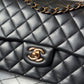 Chanel Black Medium Lambskin Flap Bag + RGHW