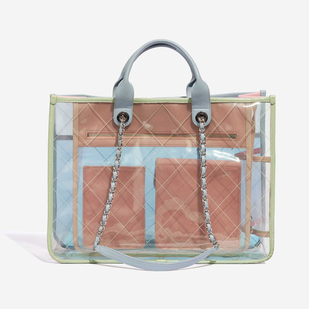 Chanel Coco Splash Lambskin PVC Shopping Tote