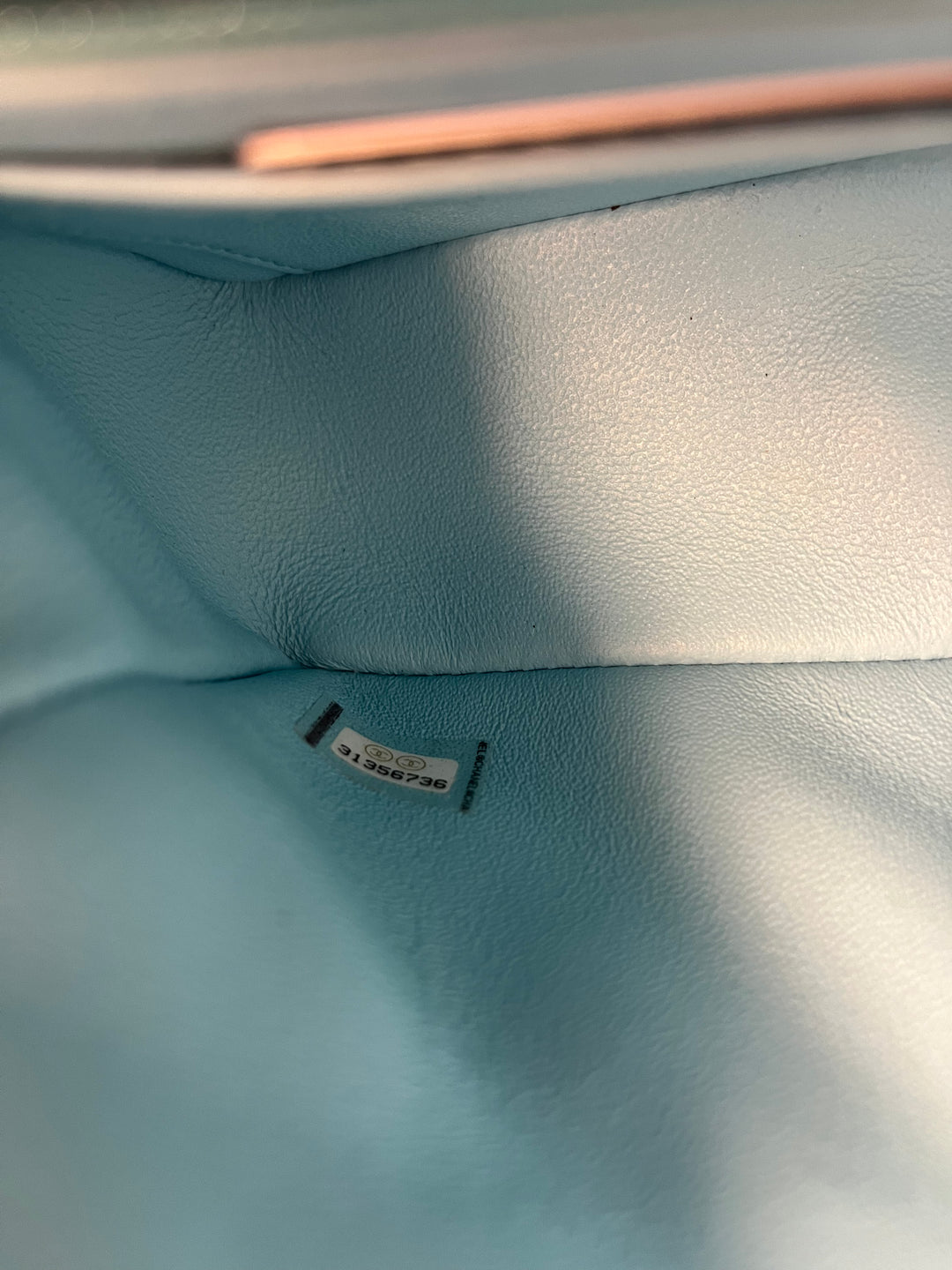 Chanel 21S Blue Neon Mini Flap