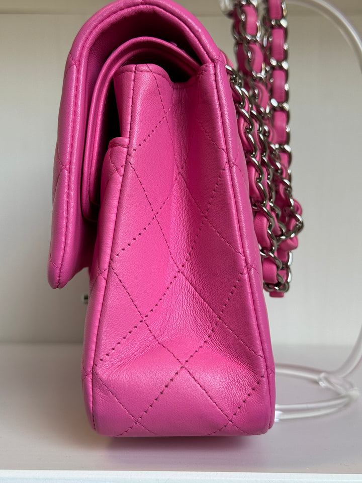 Chanel 21S Pink Neon Lambskin Medium Flap Bag