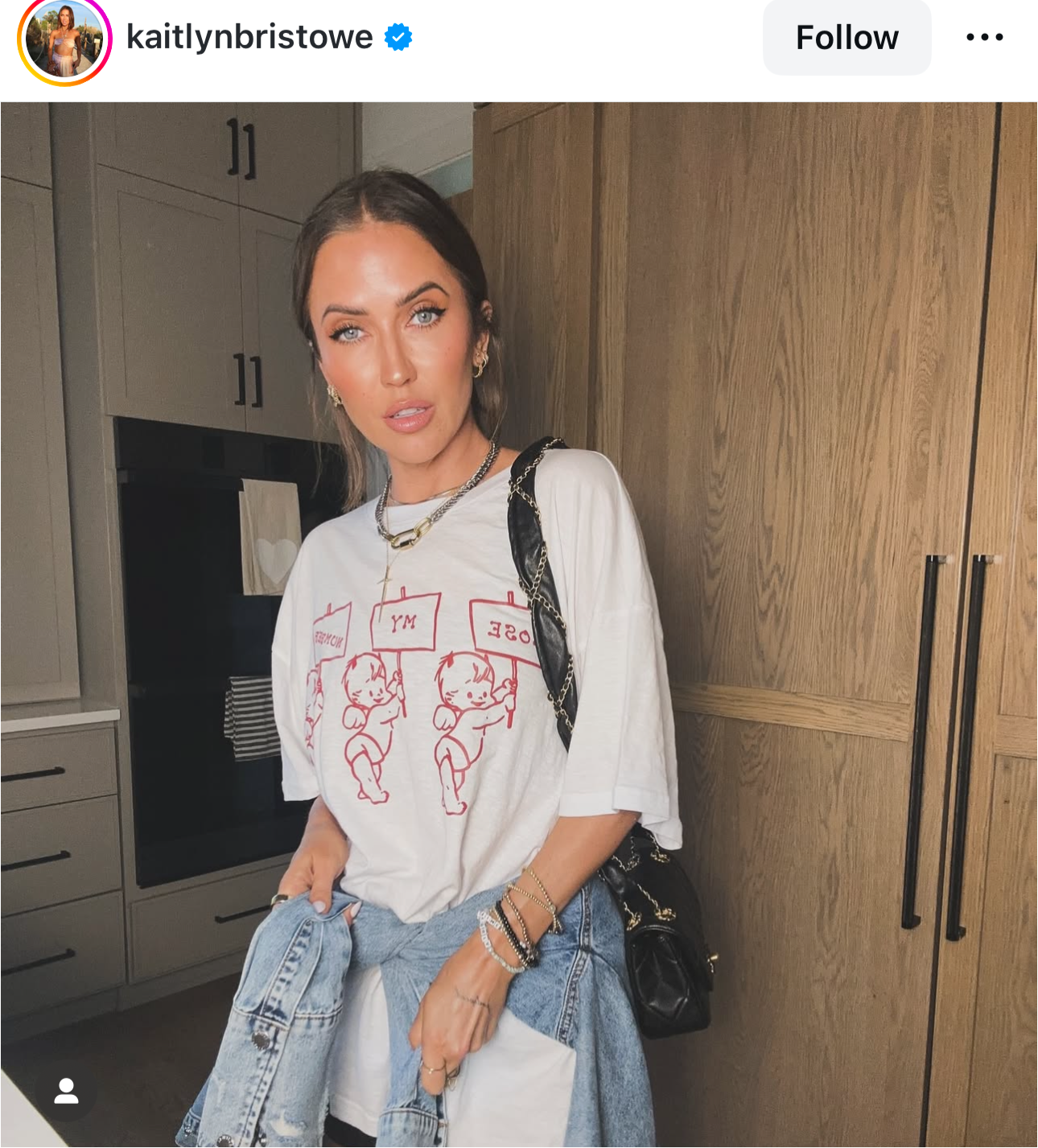 Chanel 2020 Kaitlyn Bristowe Black Medium Quilted Lambskin Flap Bag