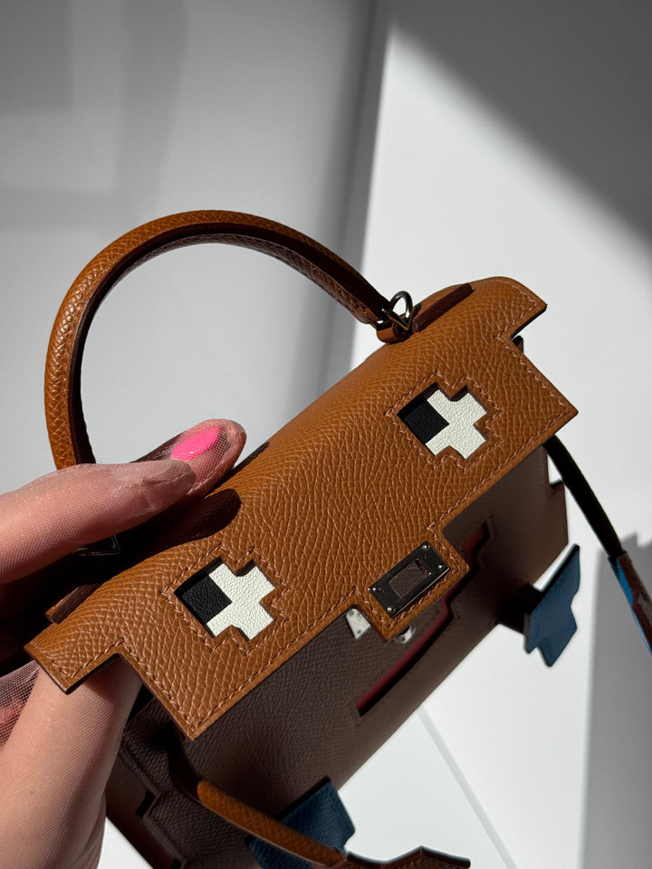 Hermes "Quelle Idolle" Gold Picto Kelly Doll