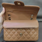 Chanel 22S Small Caramel Lambskin Classic Flap Bag + LGHW