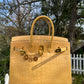 Hermes Poussiere Matte Croc Birkin 35 GHW