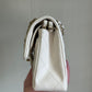 Chanel White Small Caviar Classic Flap Bag