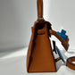 Hermes "Quelle Idolle" Gold Picto Kelly Doll