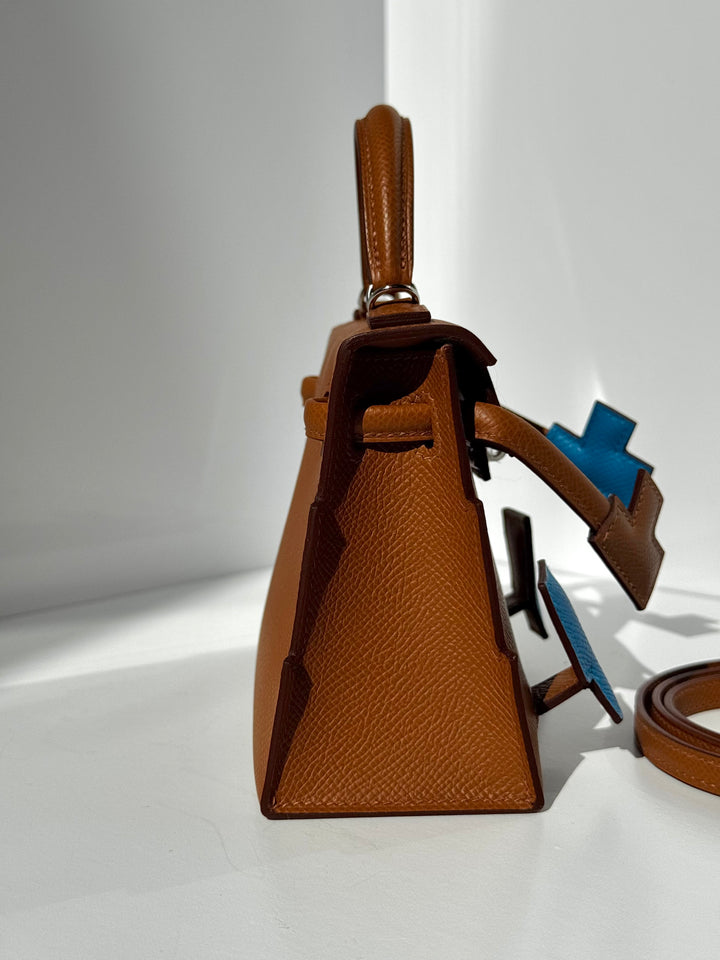 Hermes "Quelle Idolle" Gold Picto Kelly Doll