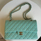 Chanel 20C Tiffany Blue Medium Caviar Flap Bag