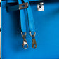Hermes Bleu Frida Chèvre Kelly 25 Sellier