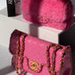 Chanel 1995 Jumbo Barbie Pink Chain Around Flap Bag