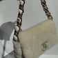 Chanel 2020 Shearling & Strass Flap Bag