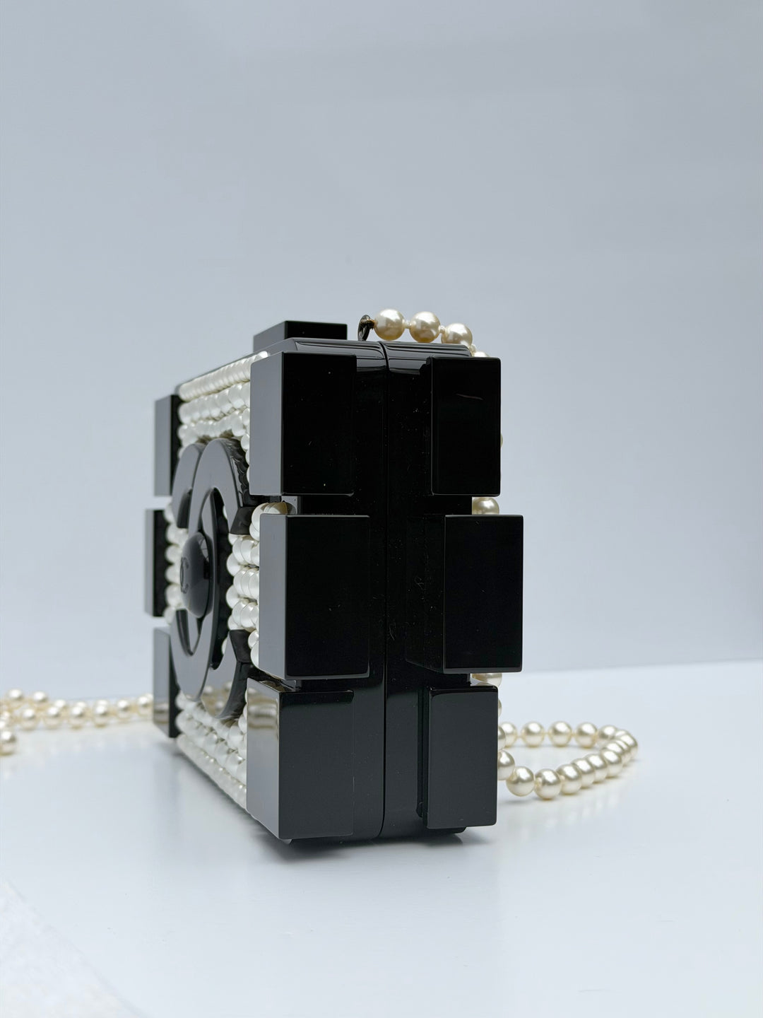 Chanel Pearl Plexiglass Lego Minaudiere