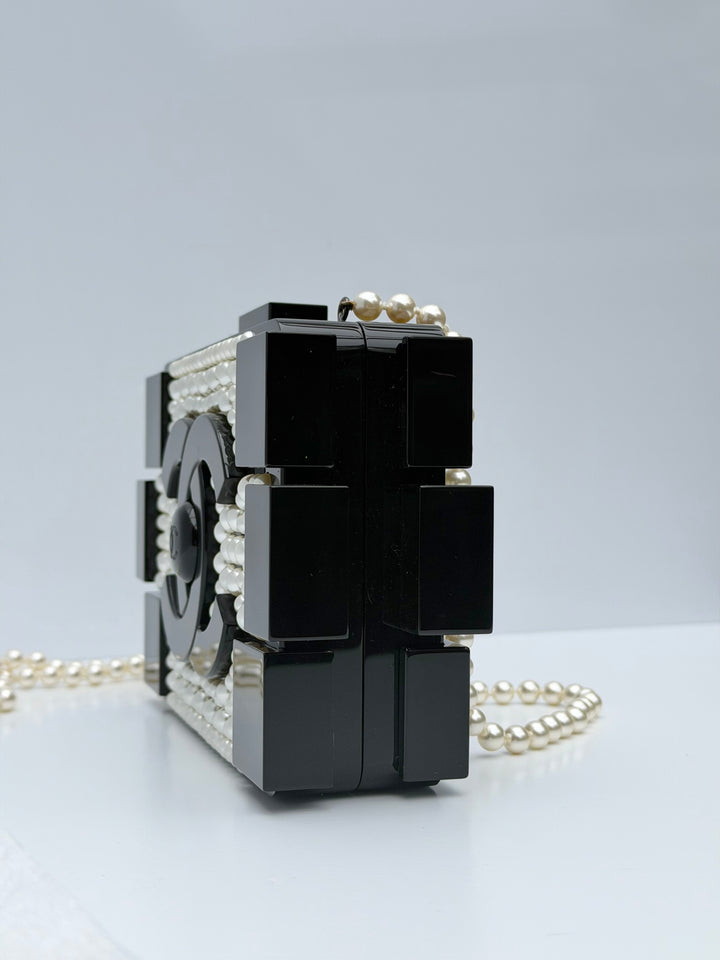 Chanel Pearl Plexiglass Lego Minaudiere
