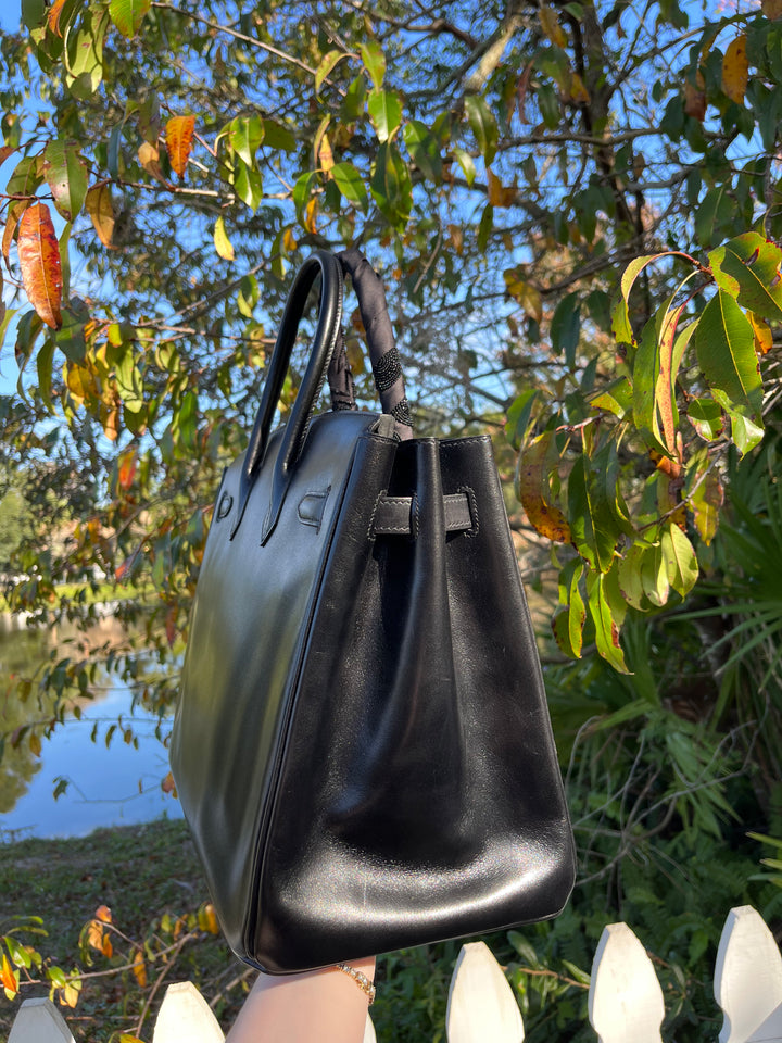 Hermes Birkin 30 So Black Box Black