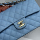 Chanel 23P Light Blue Small Caviar Double Flap