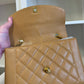 Chanel Caramel 24K Medium Caviar Diana Flap Bag