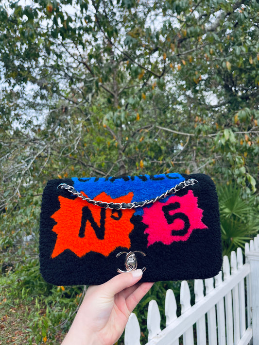 Chanel Supermarket Comic Medium Shearling Flap Bag