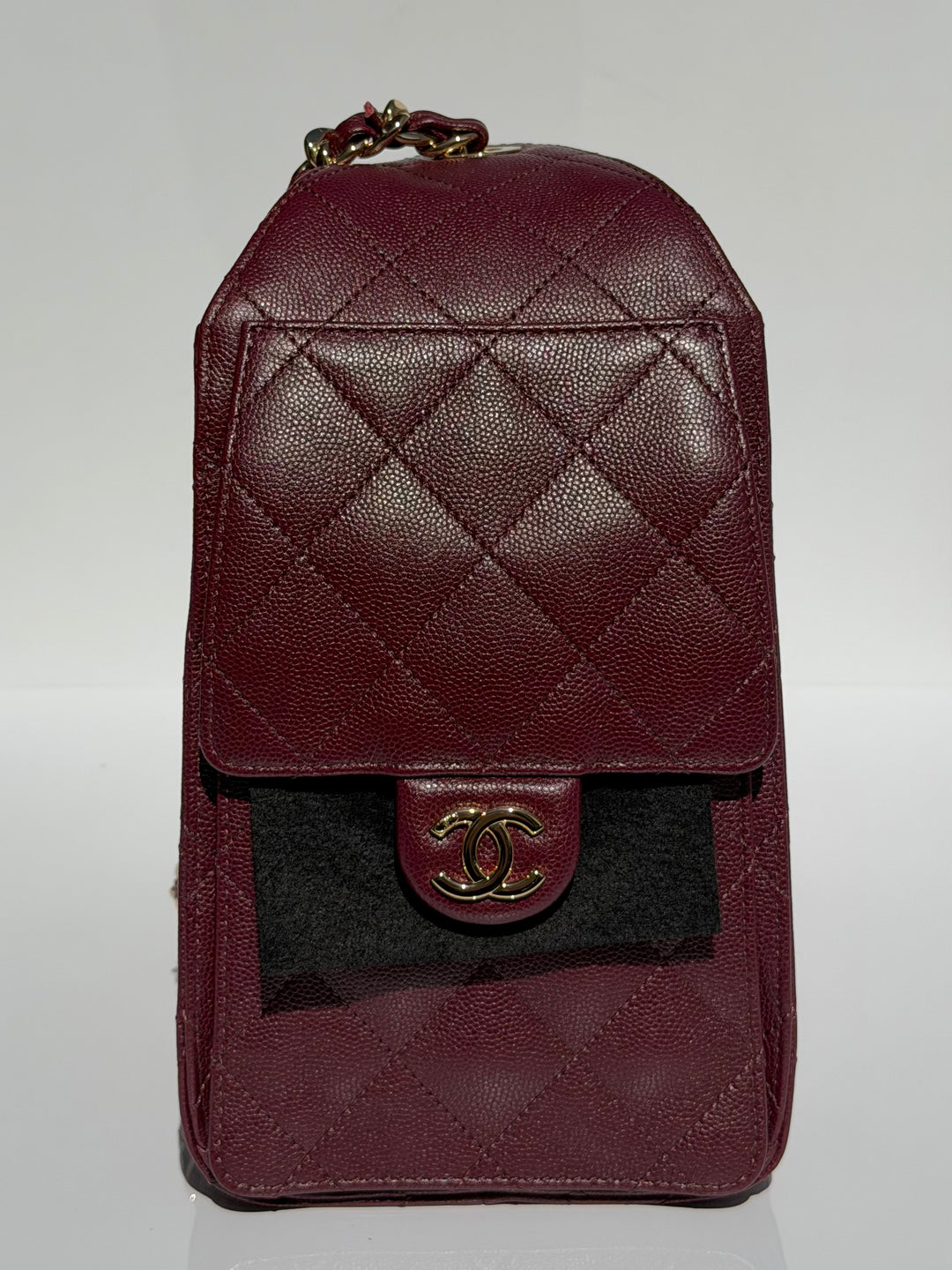 Chanel Small 25 Hobo Bag Caviar Leather Burgundy Antique Gold Hardware 2026