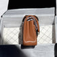 Chanel 22S Small Caramel Lambskin Classic Flap Bag + LGHW
