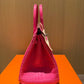Hermes Rose Shocking Matte Alligator Birkin 25