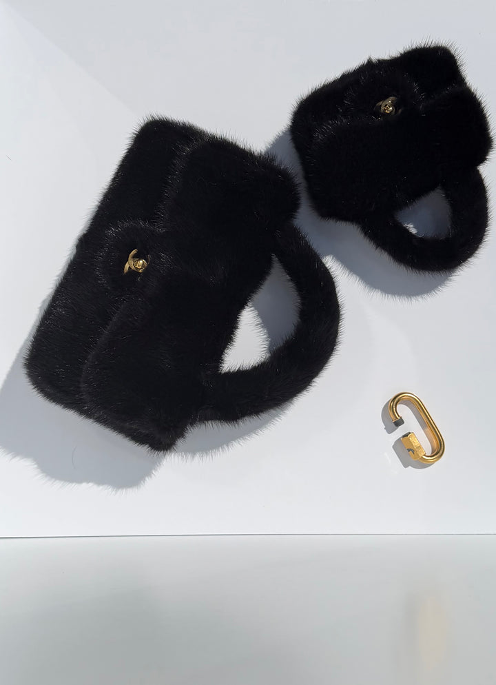 Chanel Vintage RARE Mink Kelly Parent & Child Set