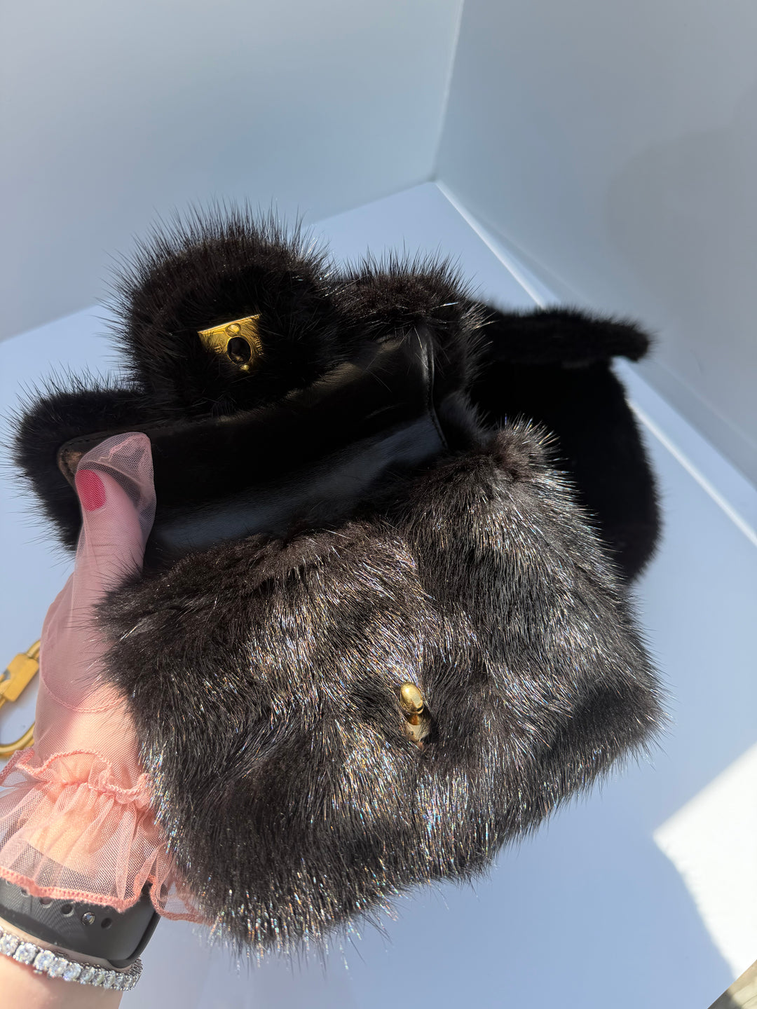 Chanel Vintage RARE Mink Kelly Parent & Child Set