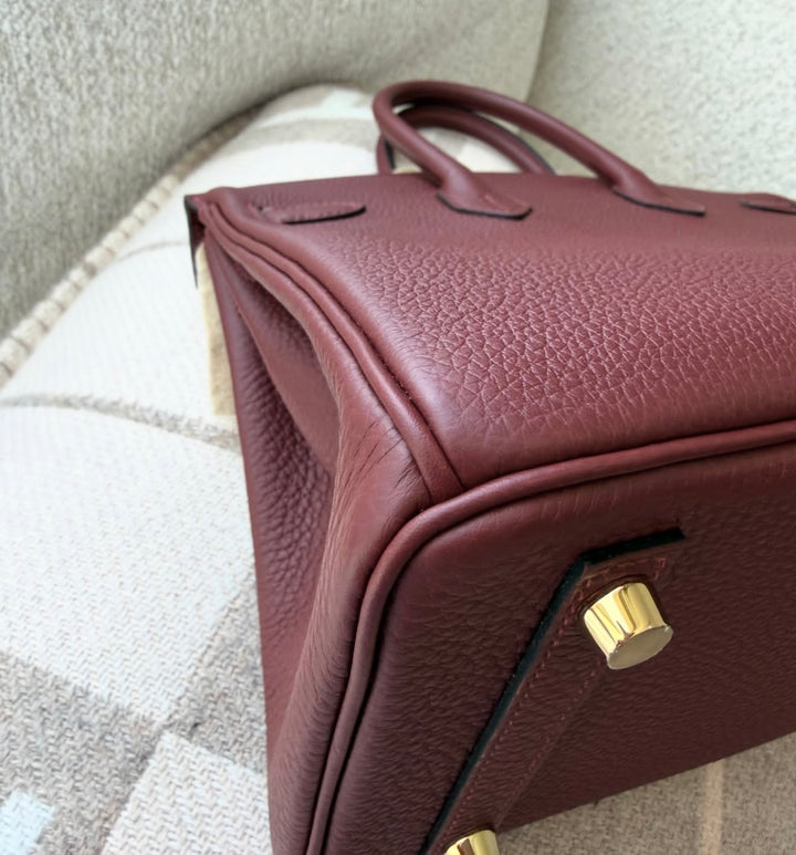 Hermès Birkin 25 Rouge H Togo Gold Hardware 2025