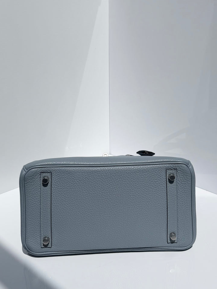 Hermès Birkin 30 Bleu Lin Togo Palladium Hardware 2012