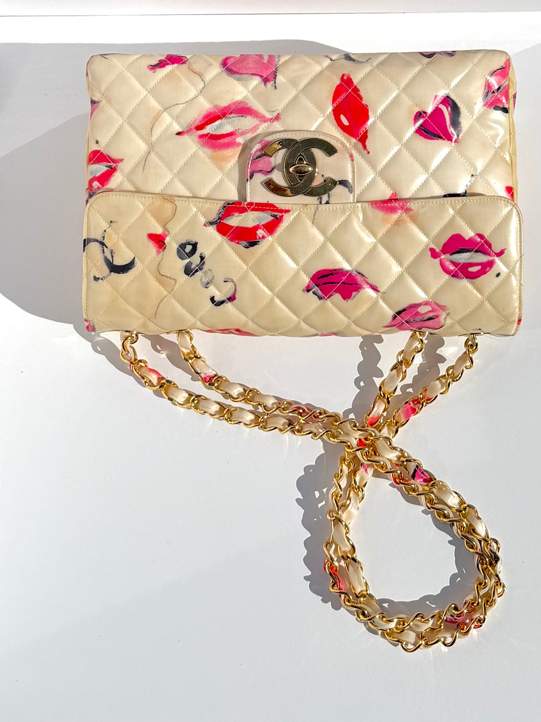Chanel 1994 Jumbo Lips & Kisses Flap Bag