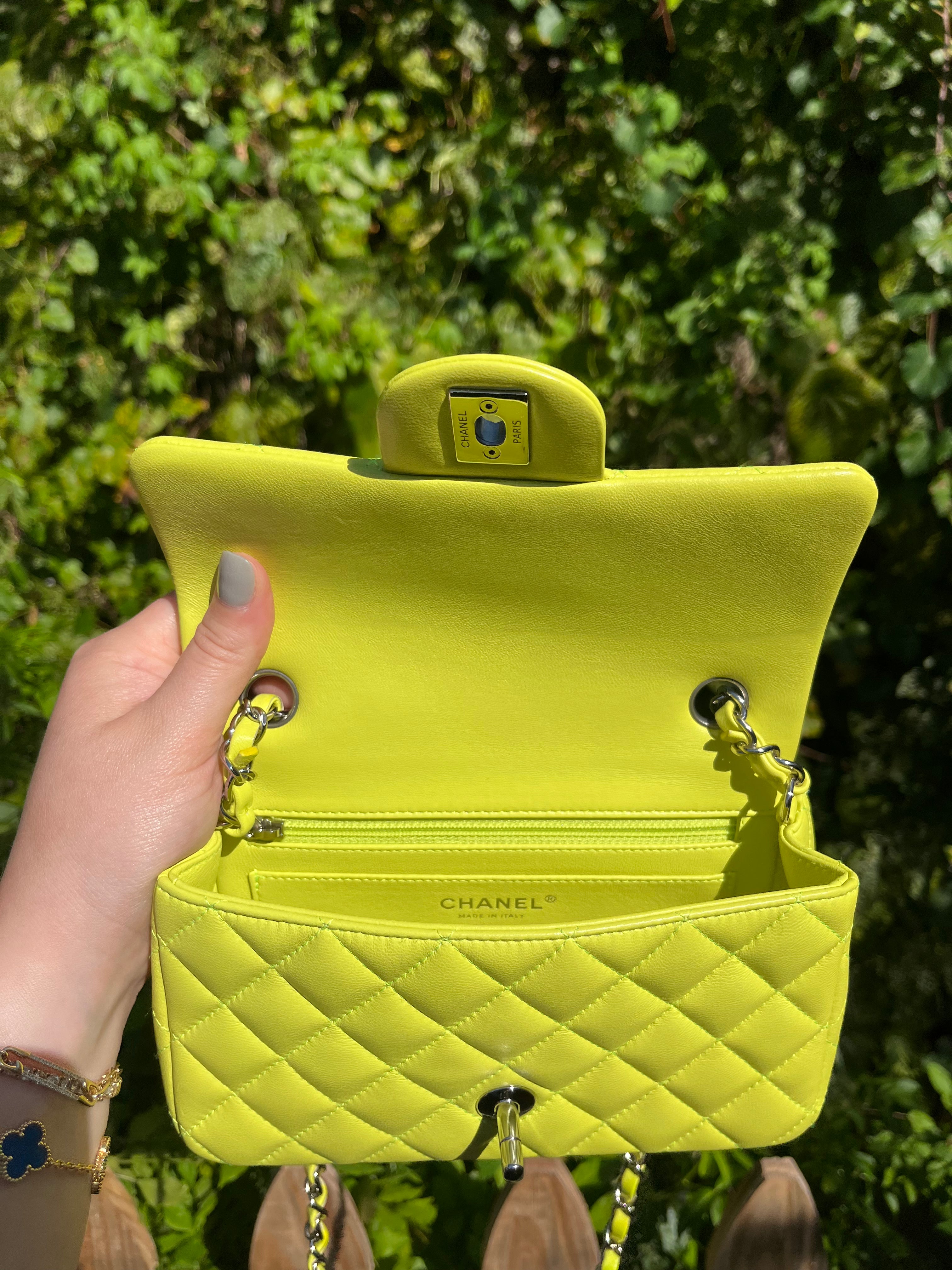 Chanel 21S Yellow Neon Mini Flap – Its A Luv Story