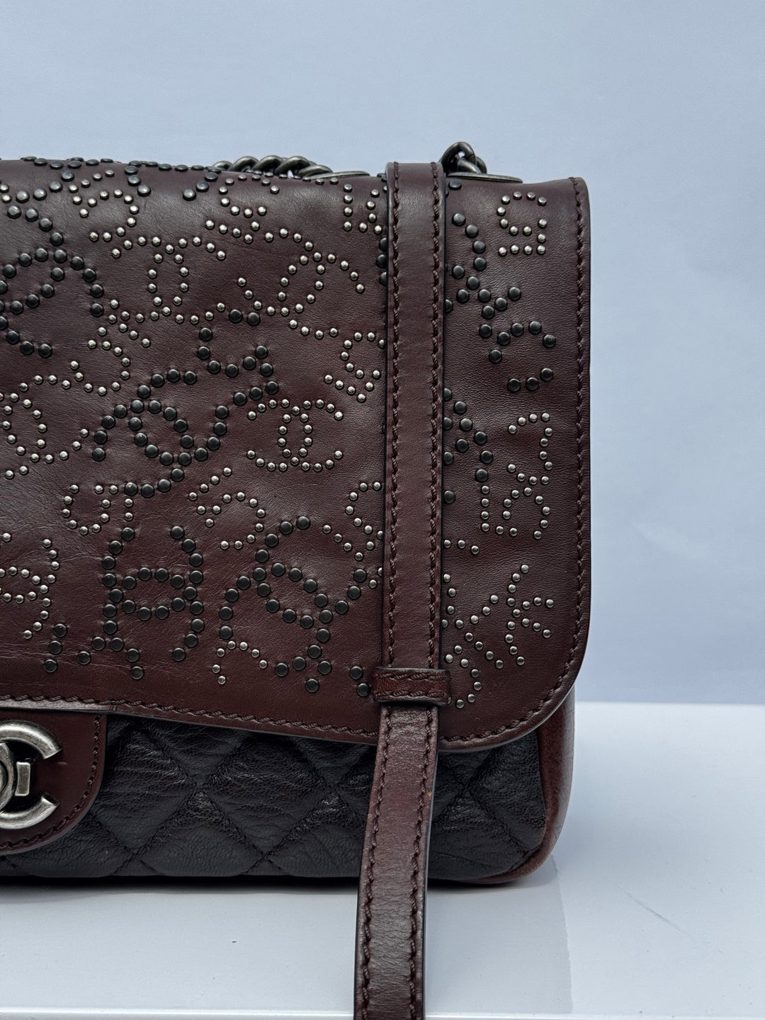 Chanel Jumbo Paris Dallas Texan Satchel Flap Bag