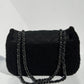 Chanel Medium Black Shearling Coco Neige Flap