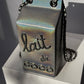 Chanel Runway Iridescent Silver Lambskin Lait De Coco Milk Carton Bag