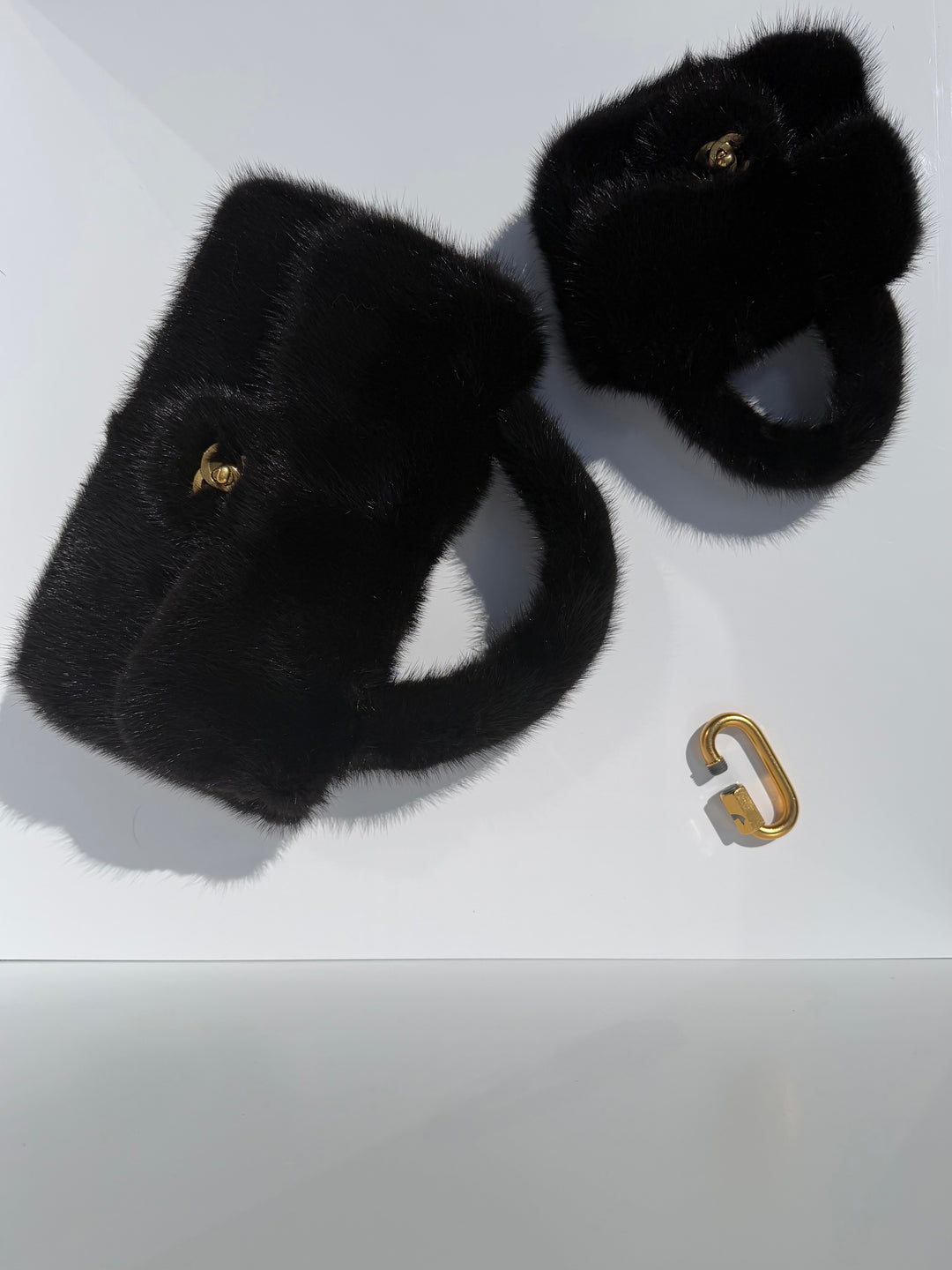 Chanel Vintage RARE Mink Kelly Parent & Child Set