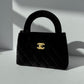 Chanel 2024 Black Velvet Mini Kelly