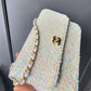 Chanel 1992 Medium Iridescent Sequin Flap Bag