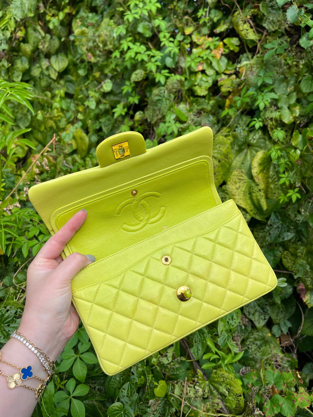 Chanel Rare Vintage Neon Small Classic Flap Bag