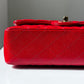 Chanel 19b Small Red Caviar Double Flap Bag