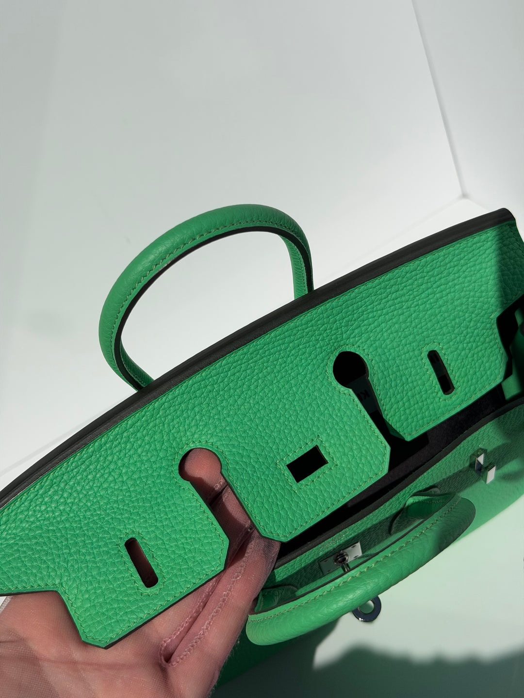 Hermès Birkin 25 Vert Comics Togo Palladium Hardware 2023