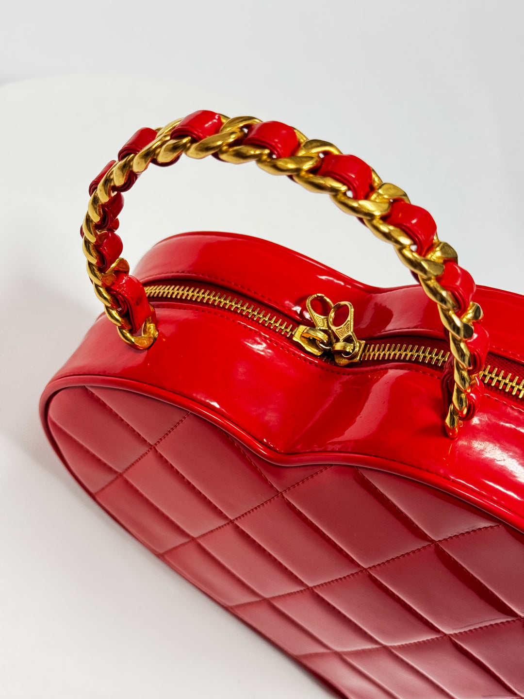 Chanel 1995 CC Barbie Red Heart Vanity Bag