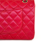 Chanel 21S Red Iridescent Medium Caviar Flap Bag