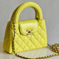 Chanel 2025 Yellow Shiny Calfskin Mini Kelly