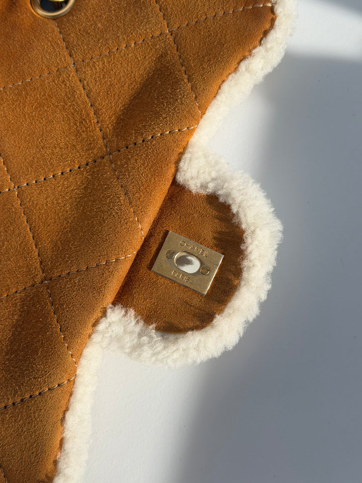 Chanel Medium Shearling Coco Neige Flap