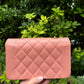 Chanel Rare Small Pink Caviar Diana Flap Bag