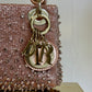 2022 Satin Rose Champagne Micro Beaded Lady Dior