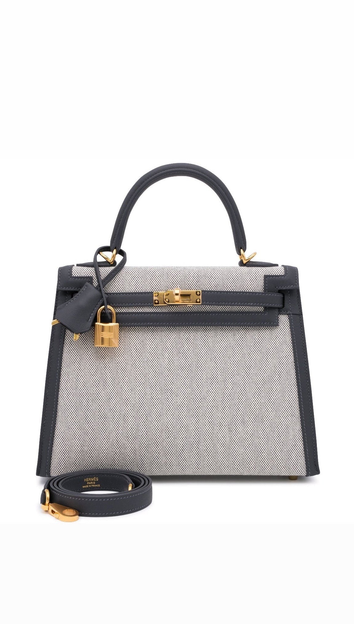 HERMES プティアッシュ ドローイングボード A2サイズ Hermès Limited Edition Ardoise Swift and Ecru Toile Kelly 25