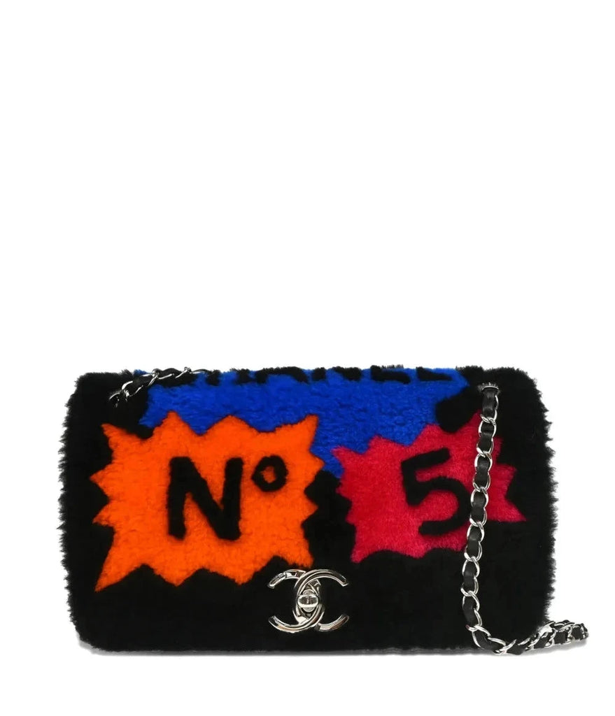 Chanel Supermarket Comic Medium Shearling Flap Bag – Its A Luv Story Chanel Supermarket Comic Medium Shearling Flap Bag – Its A Luv Story