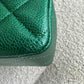 Chanel 18S Emerald Green Caviar Jumbo Flap Bag