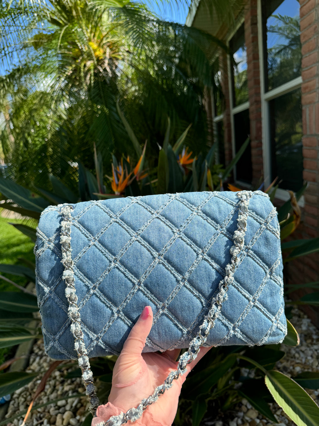 Chanel Jumbo Denim Patchwork Flap Bag