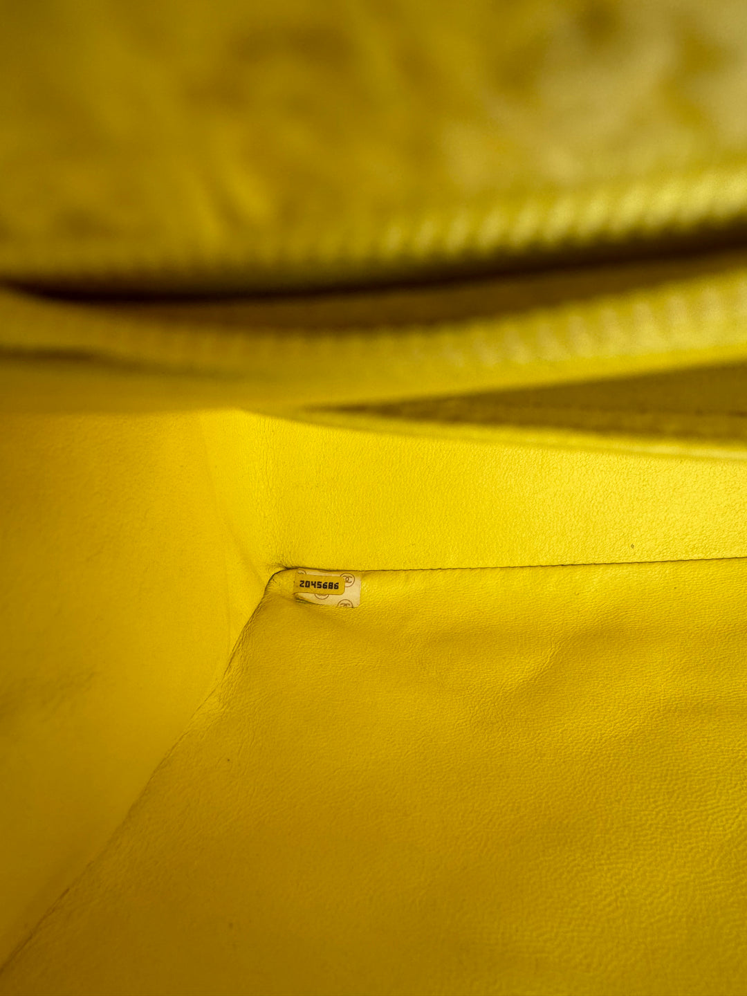 Chanel Yellow Terry Cloth Vintage Maxi Flap Bag